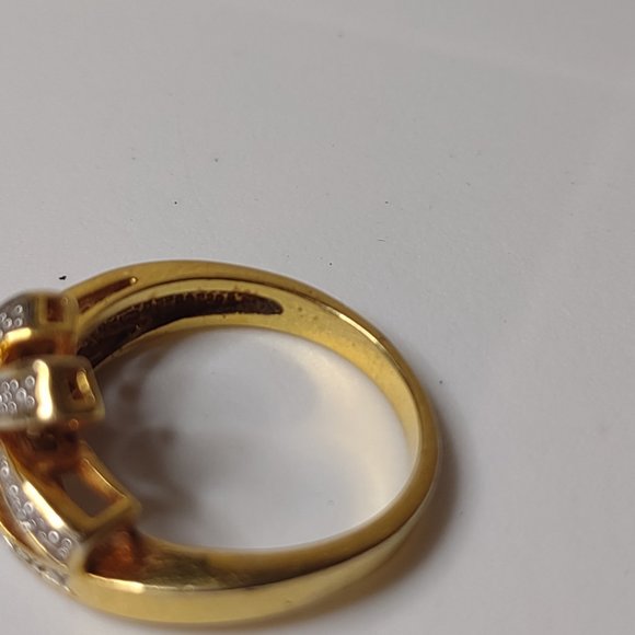 Cute Gold Tone Ring Size 9.75 - Picture 9 of 13